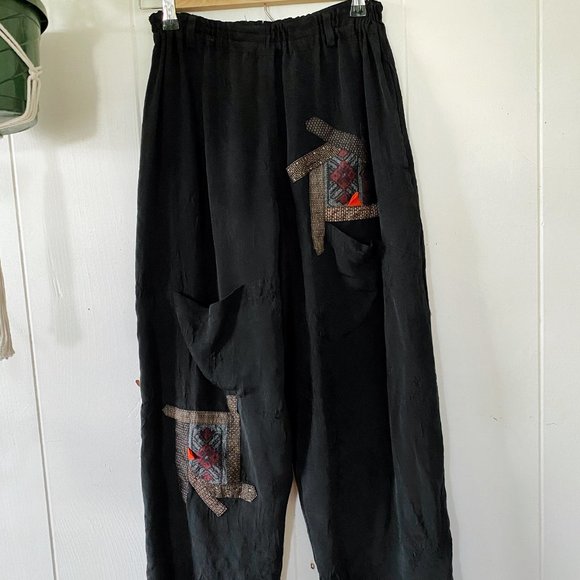 Silk Culotte Pants - Picture 2 of 6